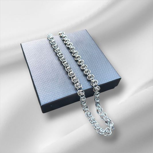 Handmade Barrel Weave  Pattern Stainless Steel Chain