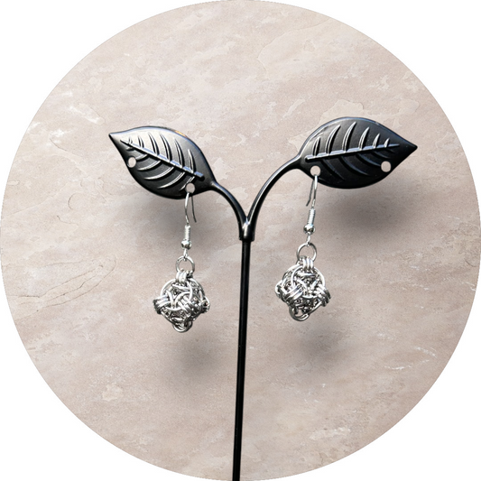 Elegant Earrings Helm Style. Handmade.