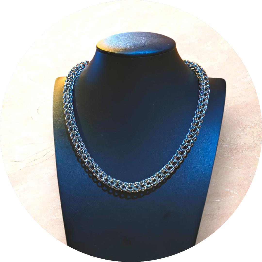 Handmade Persian Pattern Stainless Steel Chain