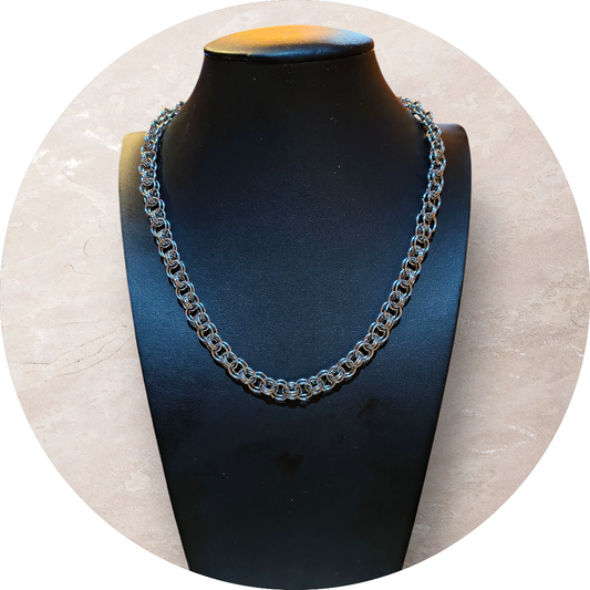 Handmade Helm Pattern Stainless Steel Chain