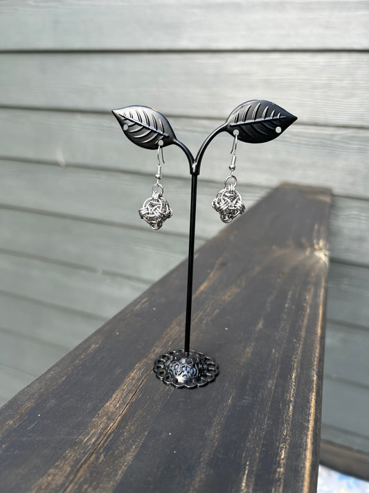 Elegant Earrings Helm Style. Handmade.